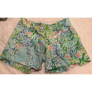 Lilly Pulitzer Callahan‎ Shorts Women's Size 00 Multicolor Floral Print Casual
